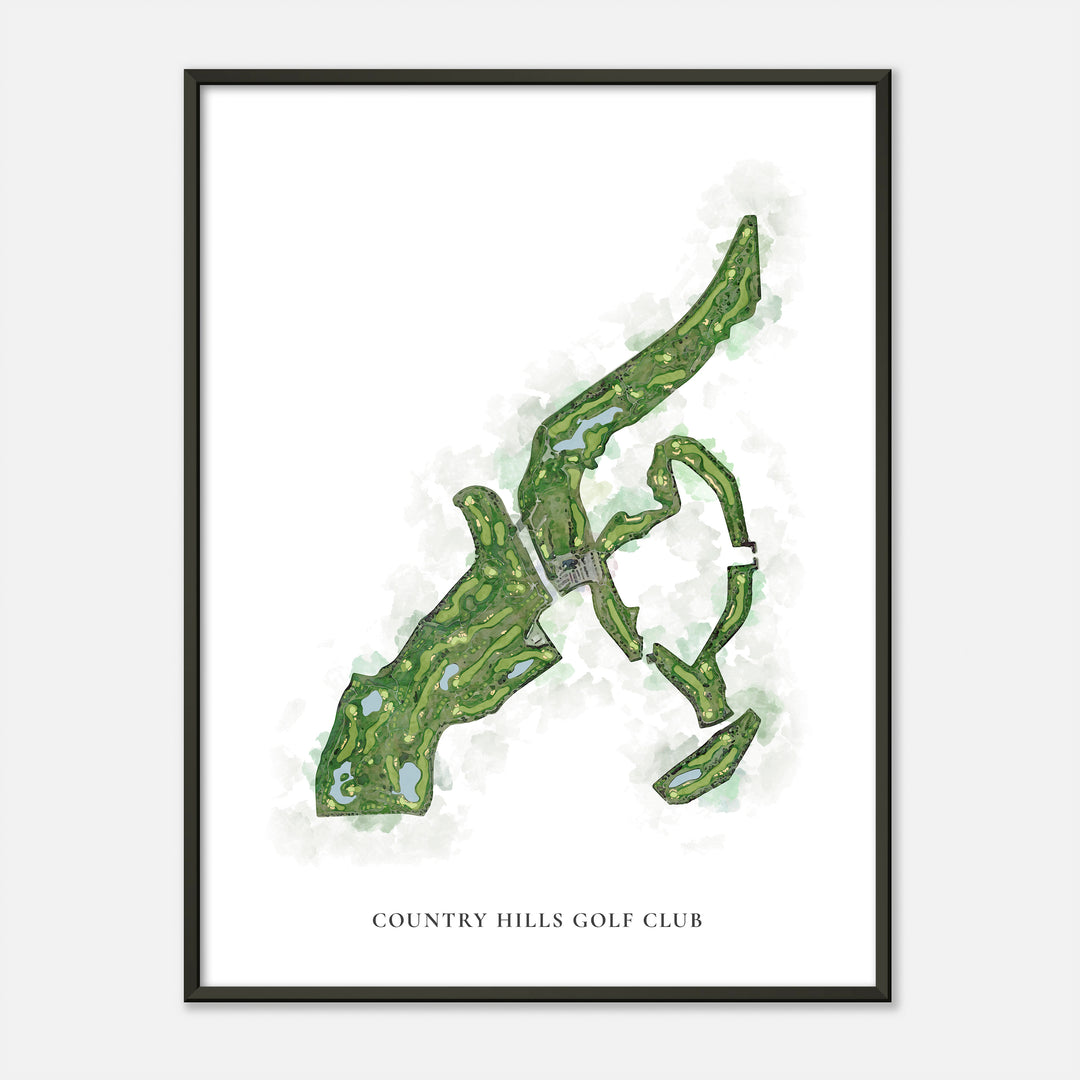 Print of Country Hills Golf Club Classic Map