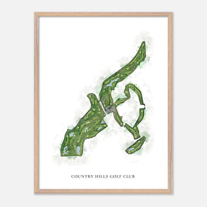 Print of Country Hills Golf Club Classic Map