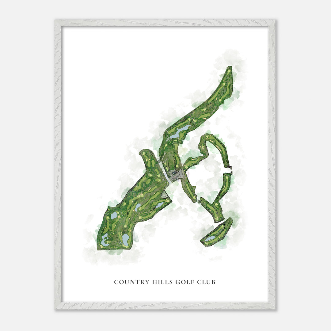 Print of Country Hills Golf Club Classic Map