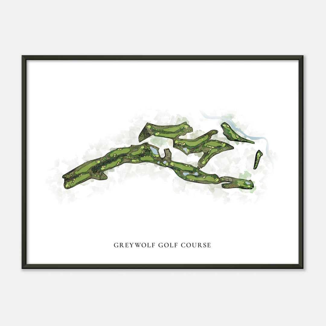 Print of Greywolf Golf Course Classic Map