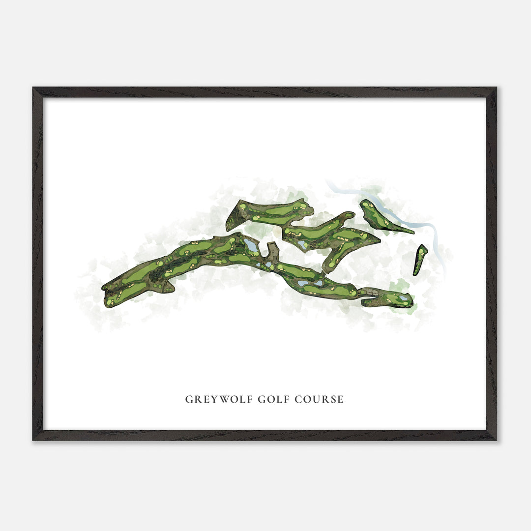 Print of Greywolf Golf Course Classic Map