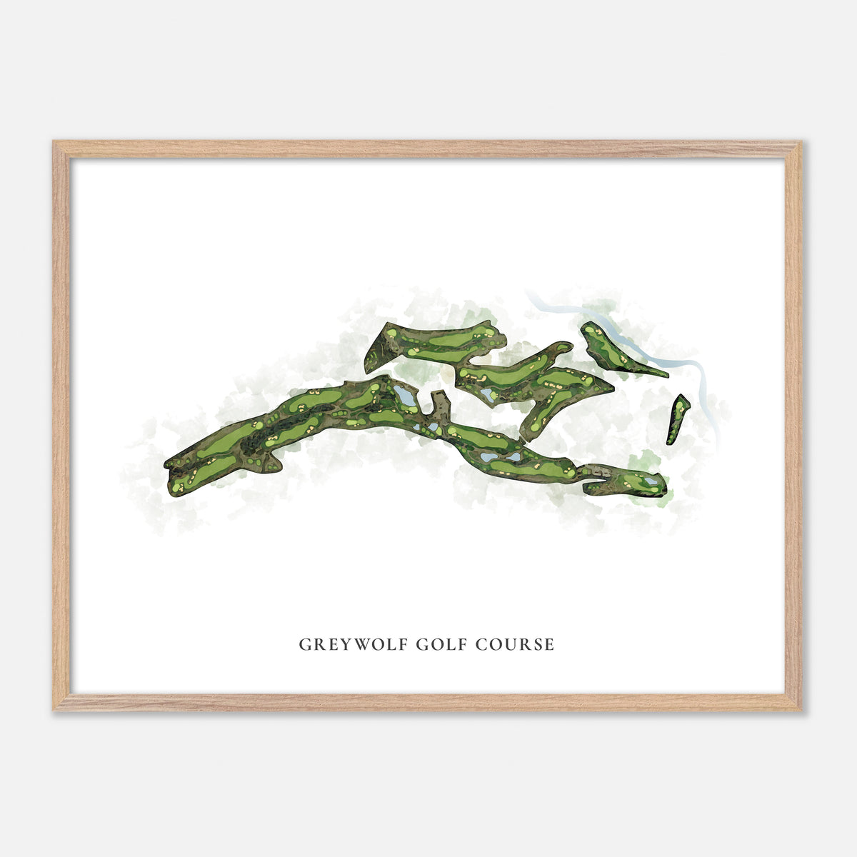 Print of Greywolf Golf Course Classic Map