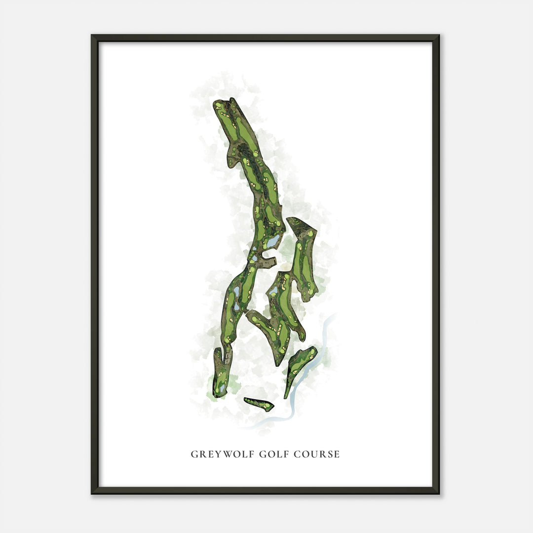 Print of Greywolf Golf Course Classic Map
