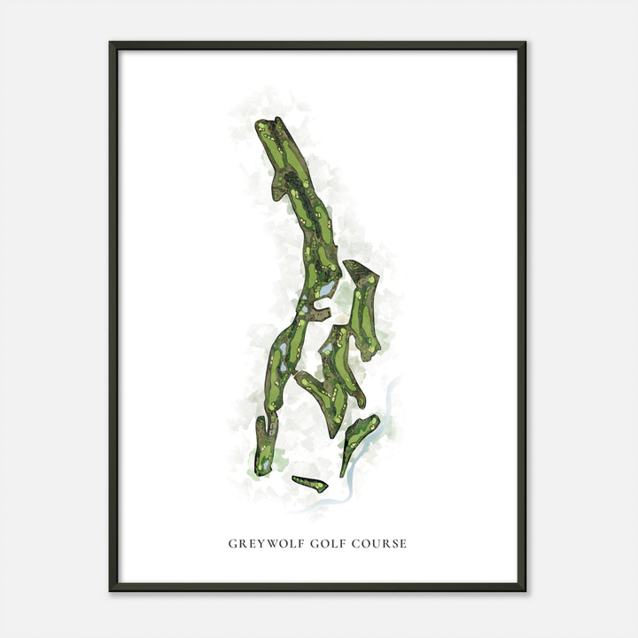Print of Greywolf Golf Course Classic Map
