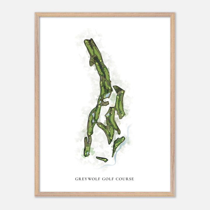 Print of Greywolf Golf Course Classic Map