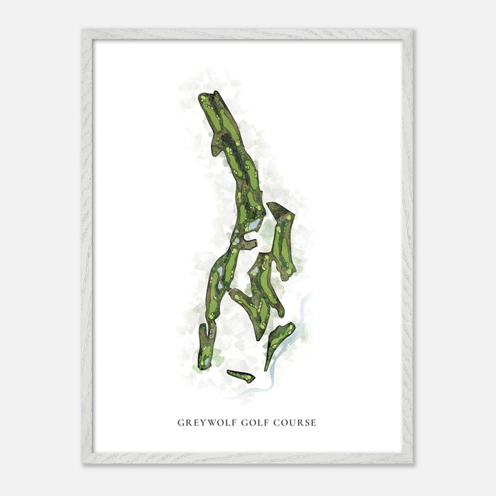 Print of Greywolf Golf Course Classic Map