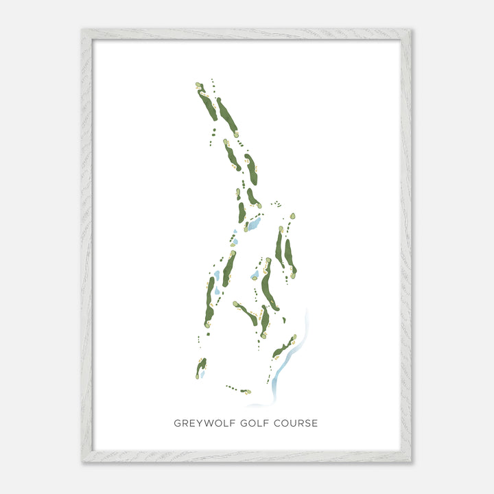 Print of Greywolf Golf Course Modern Map