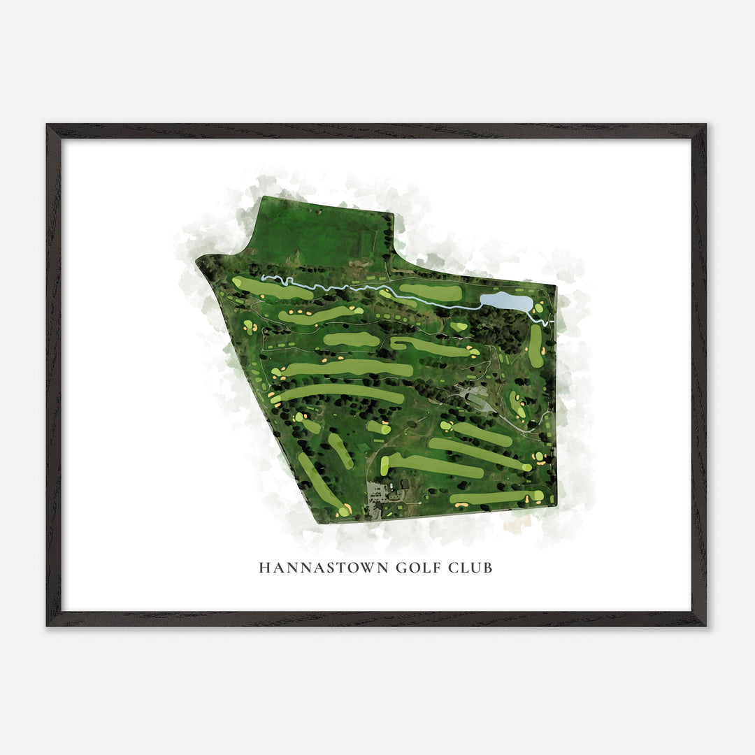 Print of Hannastown Golf Club Classic Map