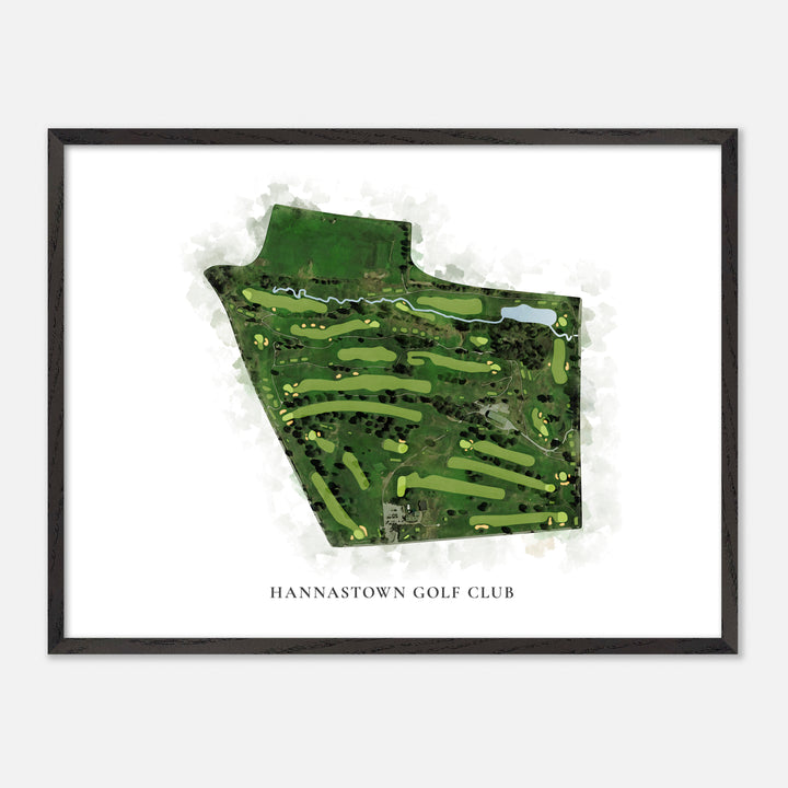 Print of Hannastown Golf Club Classic Map