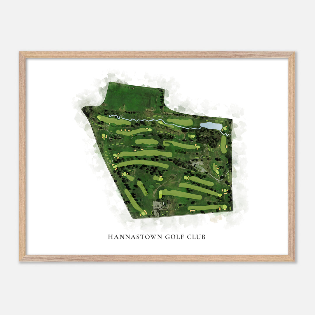 Print of Hannastown Golf Club Classic Map