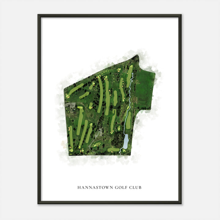 Print of Hannastown Golf Club Classic Map