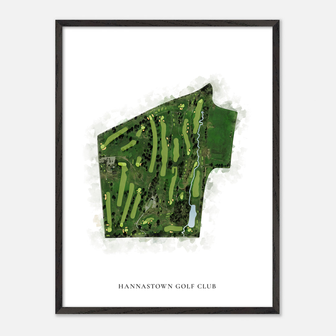 Print of Hannastown Golf Club Classic Map