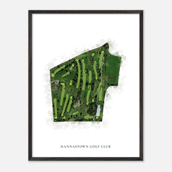 Print of Hannastown Golf Club Classic Map