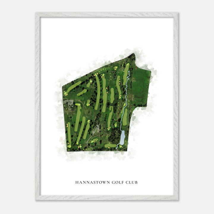 Print of Hannastown Golf Club Classic Map