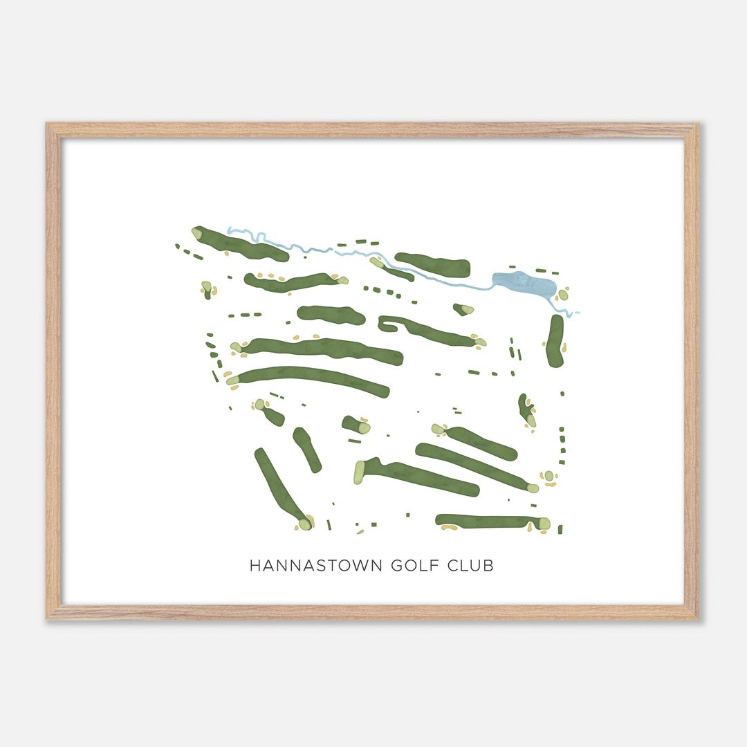 Print of Hannastown Golf Club Modern Map