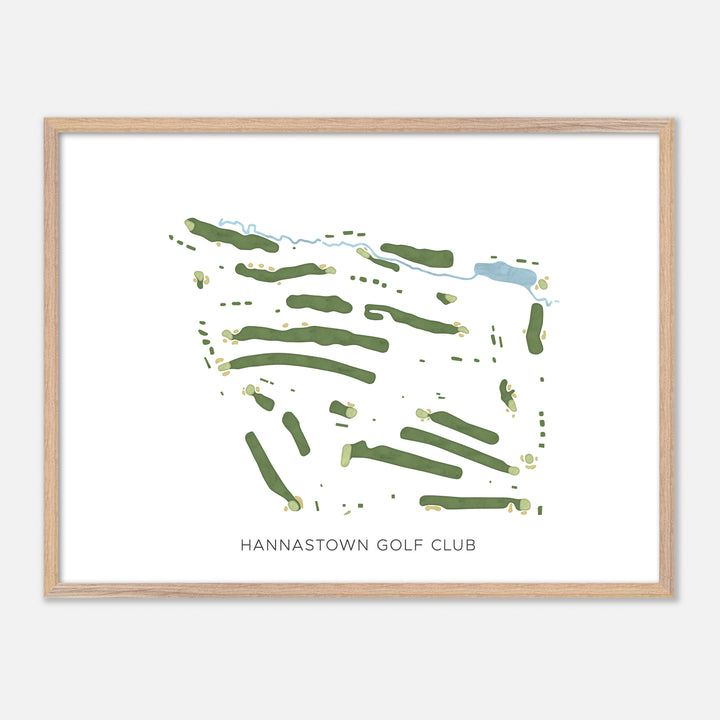 Print of Hannastown Golf Club Modern Map