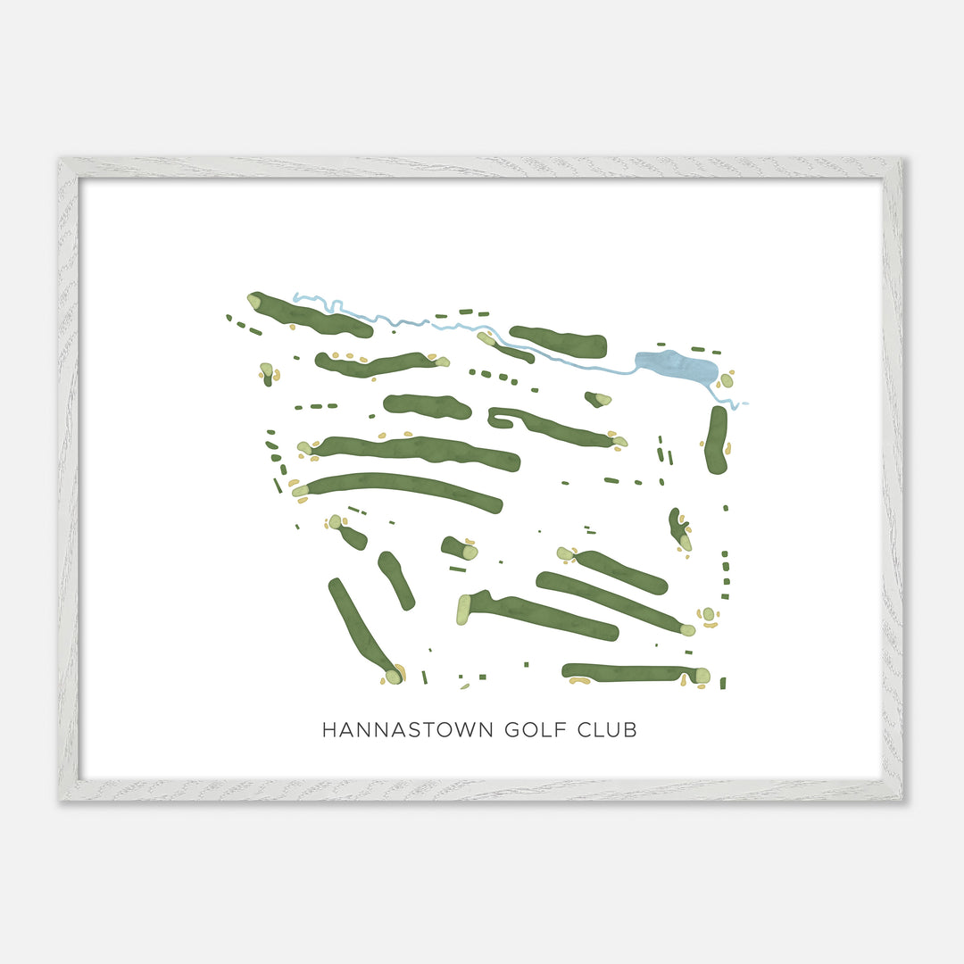 Print of Hannastown Golf Club Modern Map
