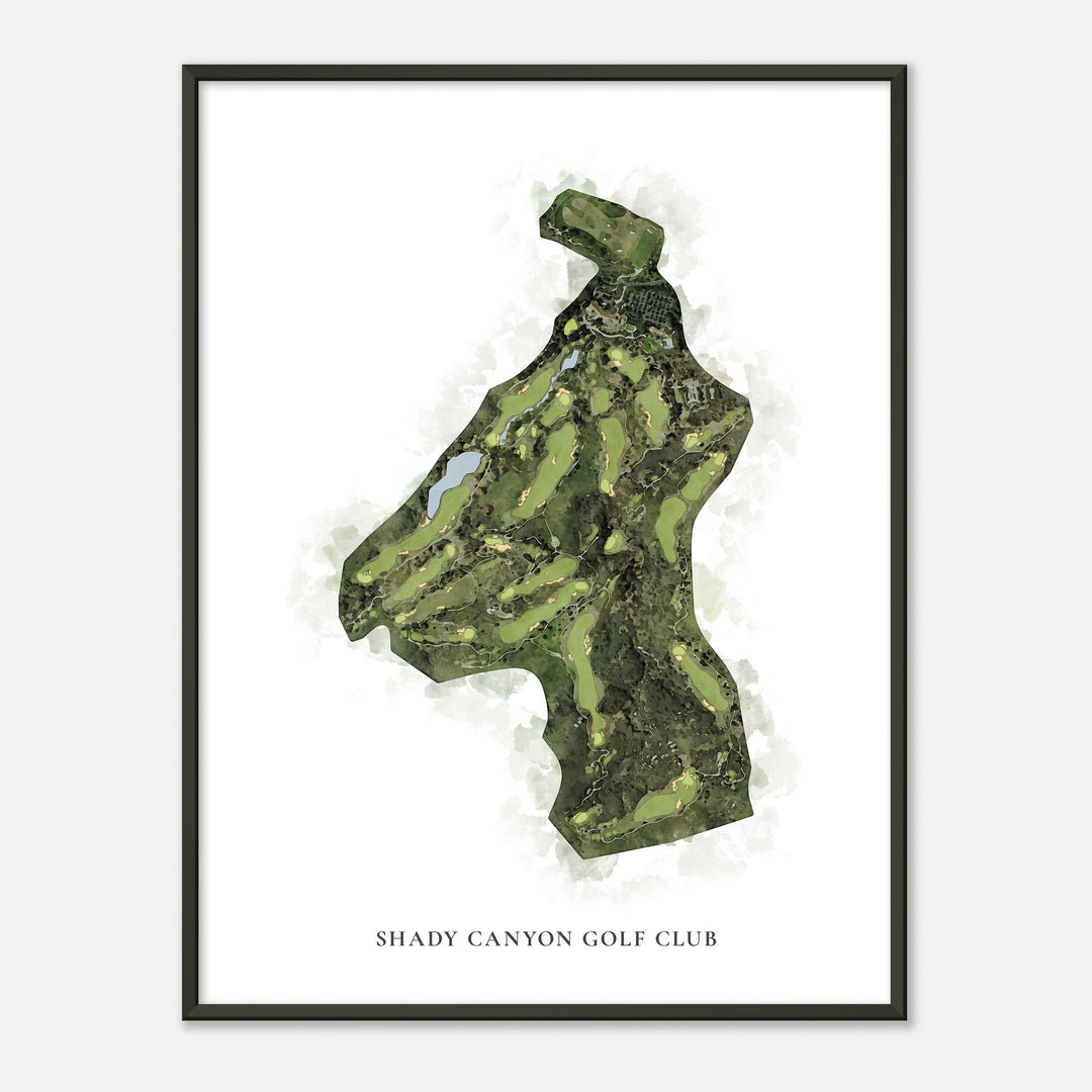 Print of Shady Canyon Golf Club Classic Map