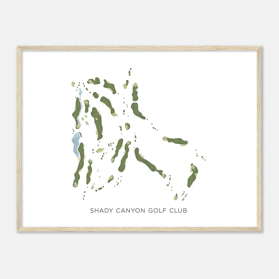 Print of Shady Canyon Golf Club Modern Map