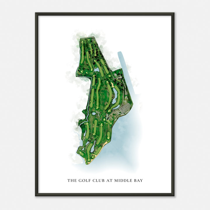 Print of The Golf Club At Middle Bay Classic Map