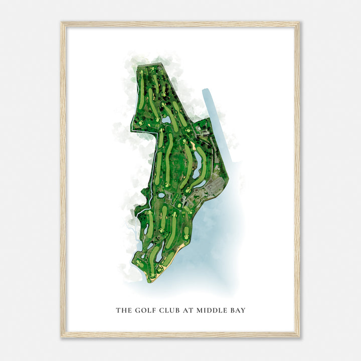 Print of The Golf Club At Middle Bay Classic Map