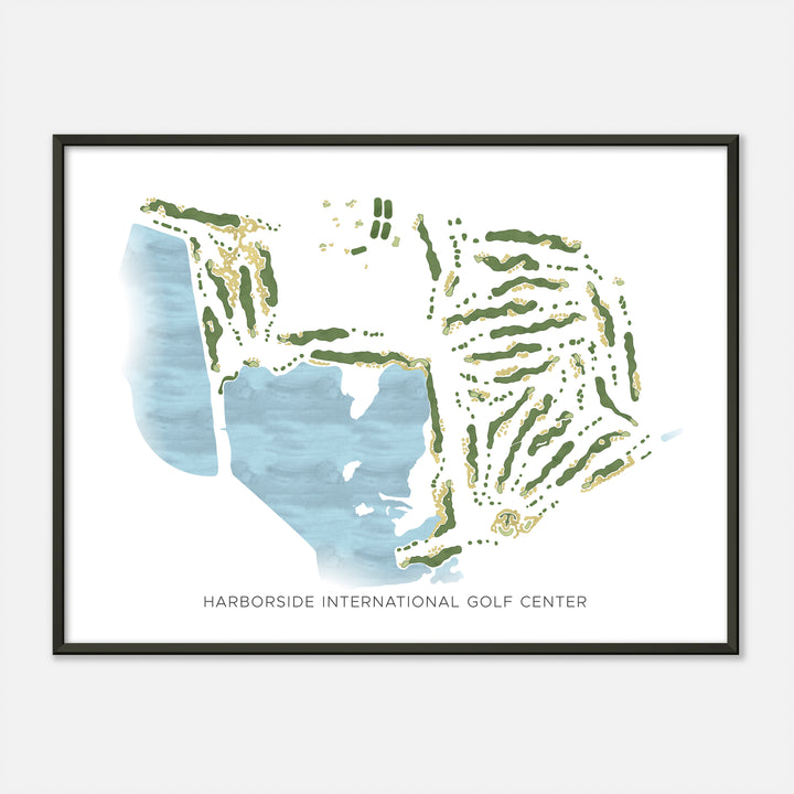 Print of Harborside International Golf Center Modern Map