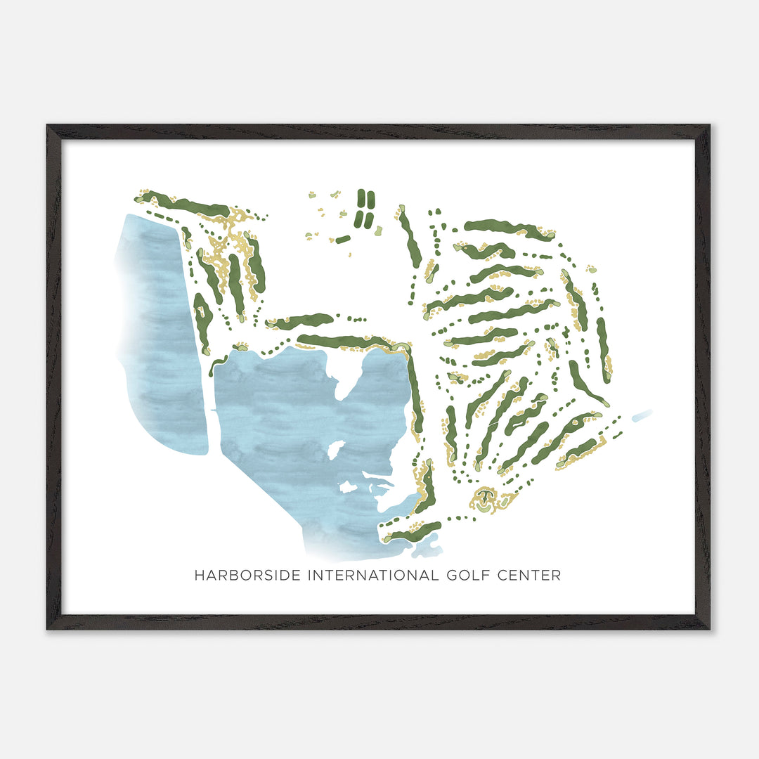 Print of Harborside International Golf Center Modern Map
