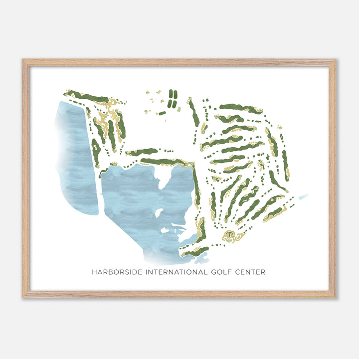 Print of Harborside International Golf Center Modern Map