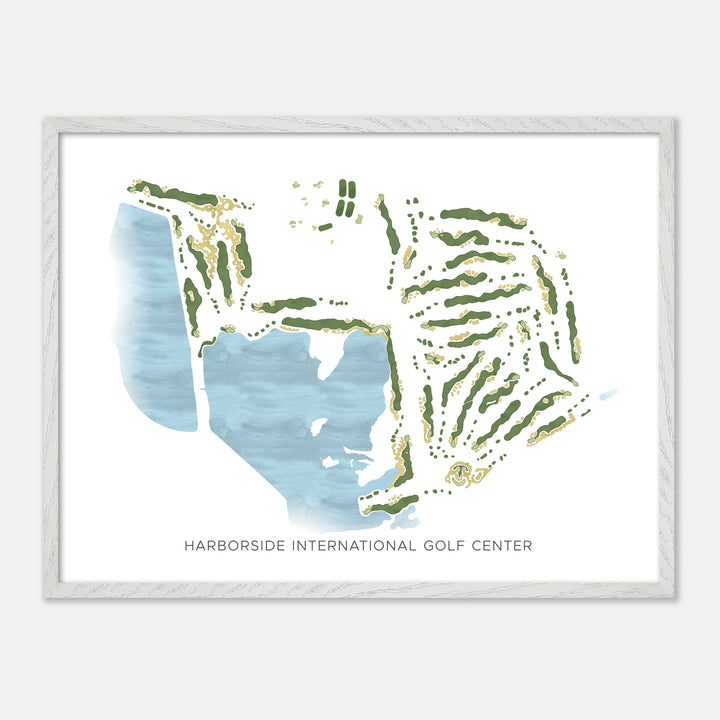 Print of Harborside International Golf Center Modern Map