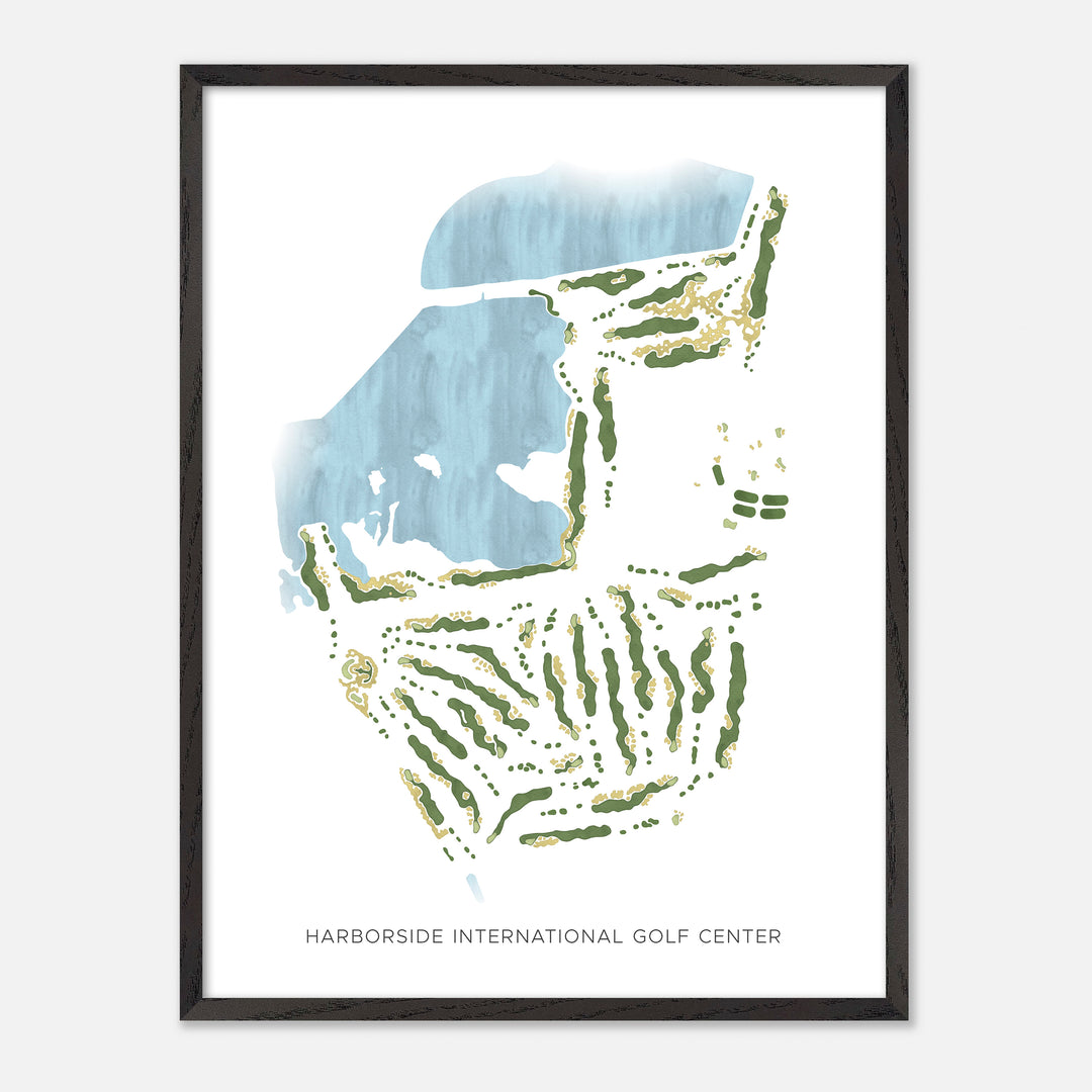 Print of Harborside International Golf Center Modern Map