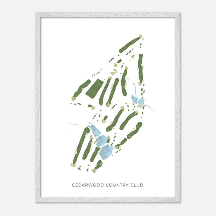 Print of Cedarwood Country Club Modern Map