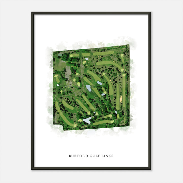 Print of Burford Golf Links Classic Map