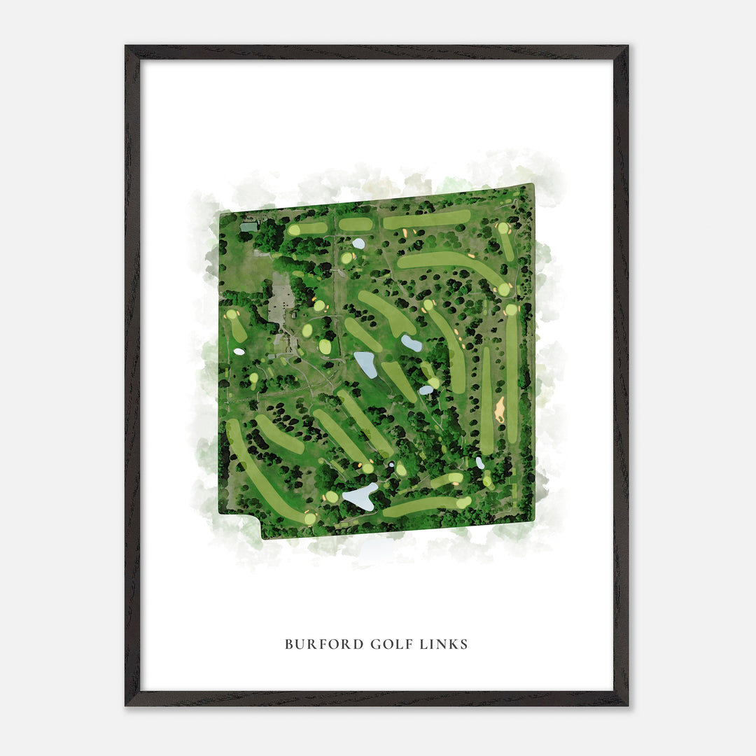 Print of Burford Golf Links Classic Map