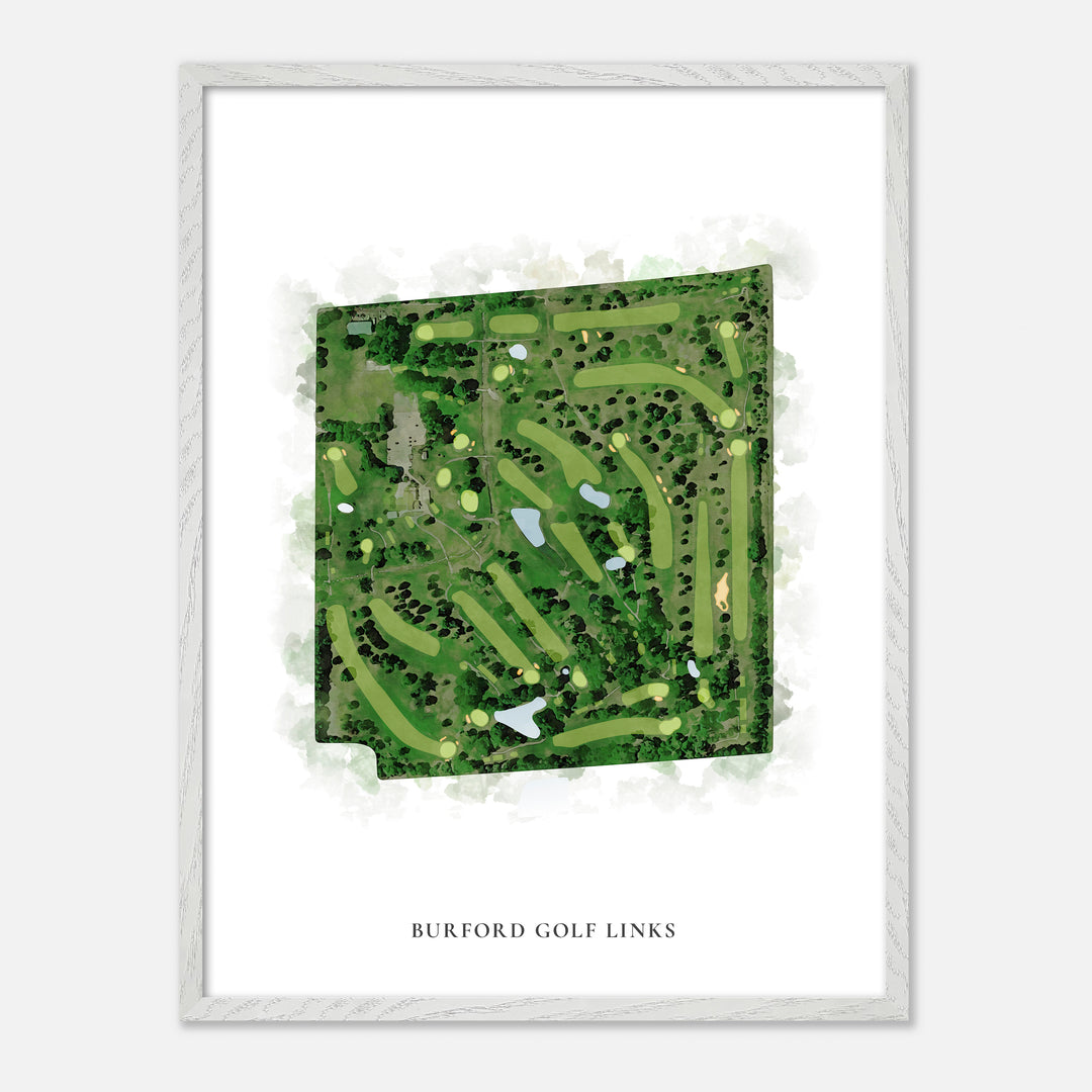 Print of Burford Golf Links Classic Map