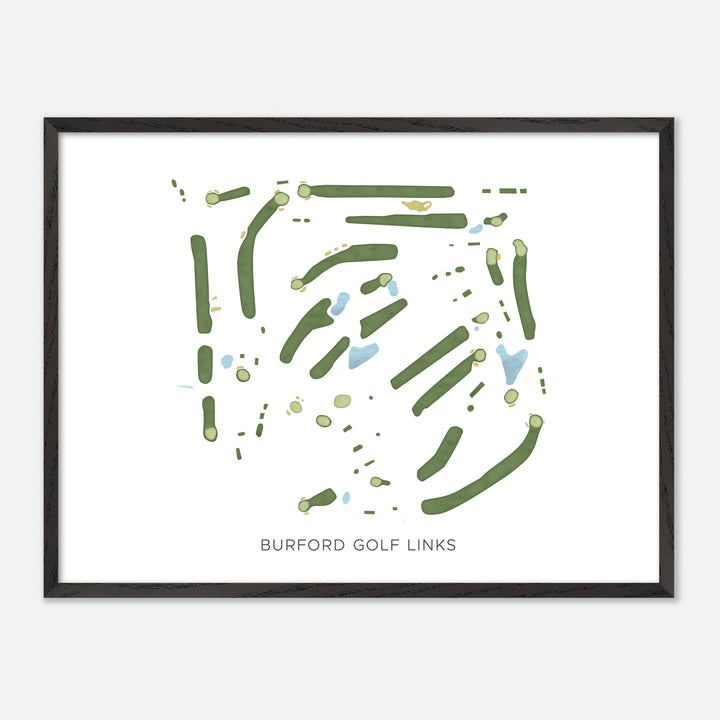 Print of Burford Golf Links Modern Map
