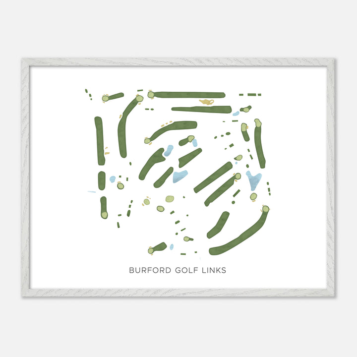 Print of Burford Golf Links Modern Map