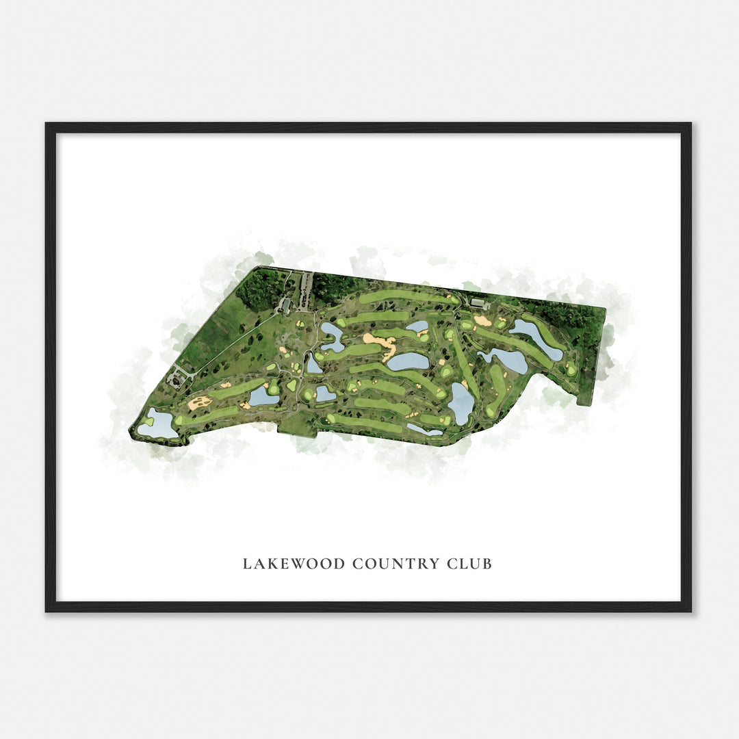 Print of Lakewood Country Club Classic Map