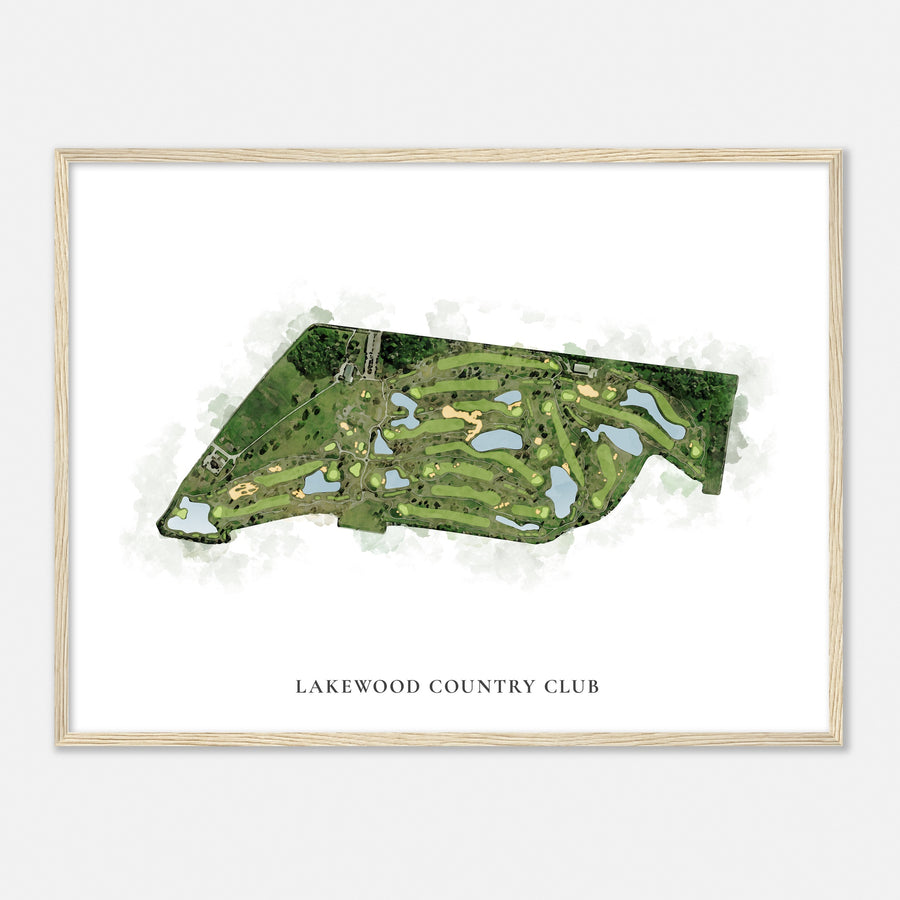 Print of Lakewood Country Club Classic Map