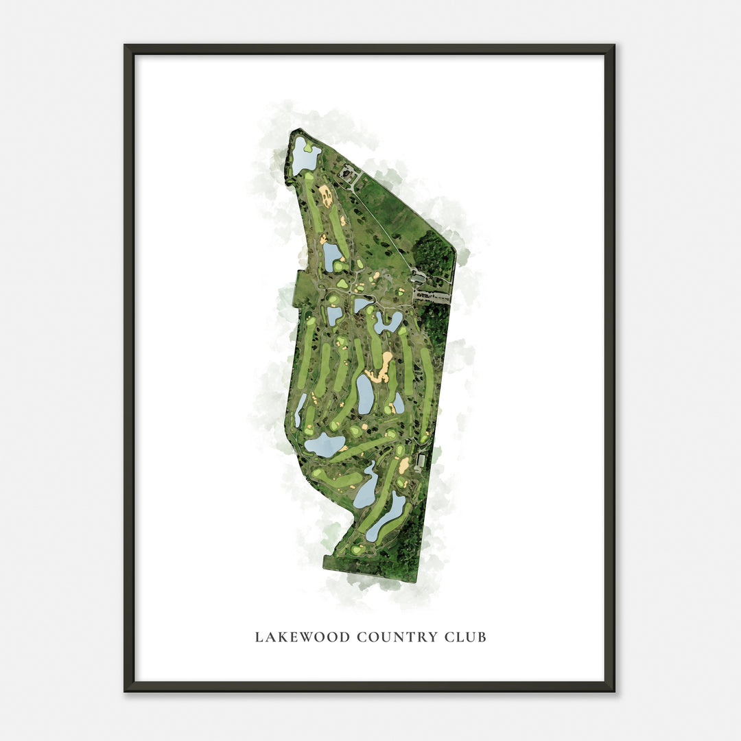 Print of Lakewood Country Club Classic Map