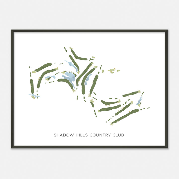 Print of Shadow Hills Country Club Modern Map