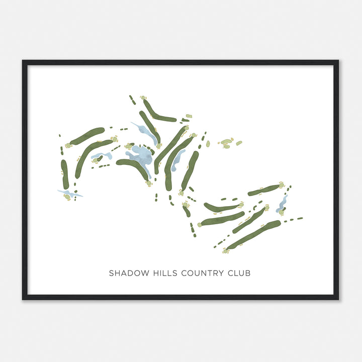 Print of Shadow Hills Country Club Modern Map