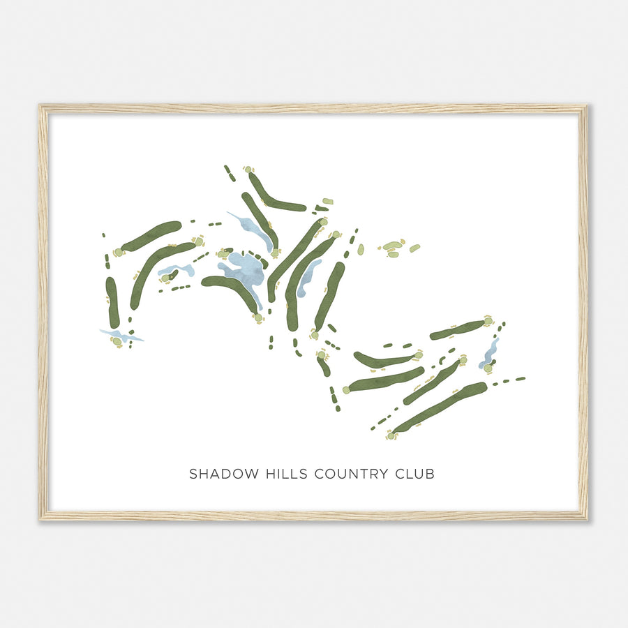 Print of Shadow Hills Country Club Modern Map