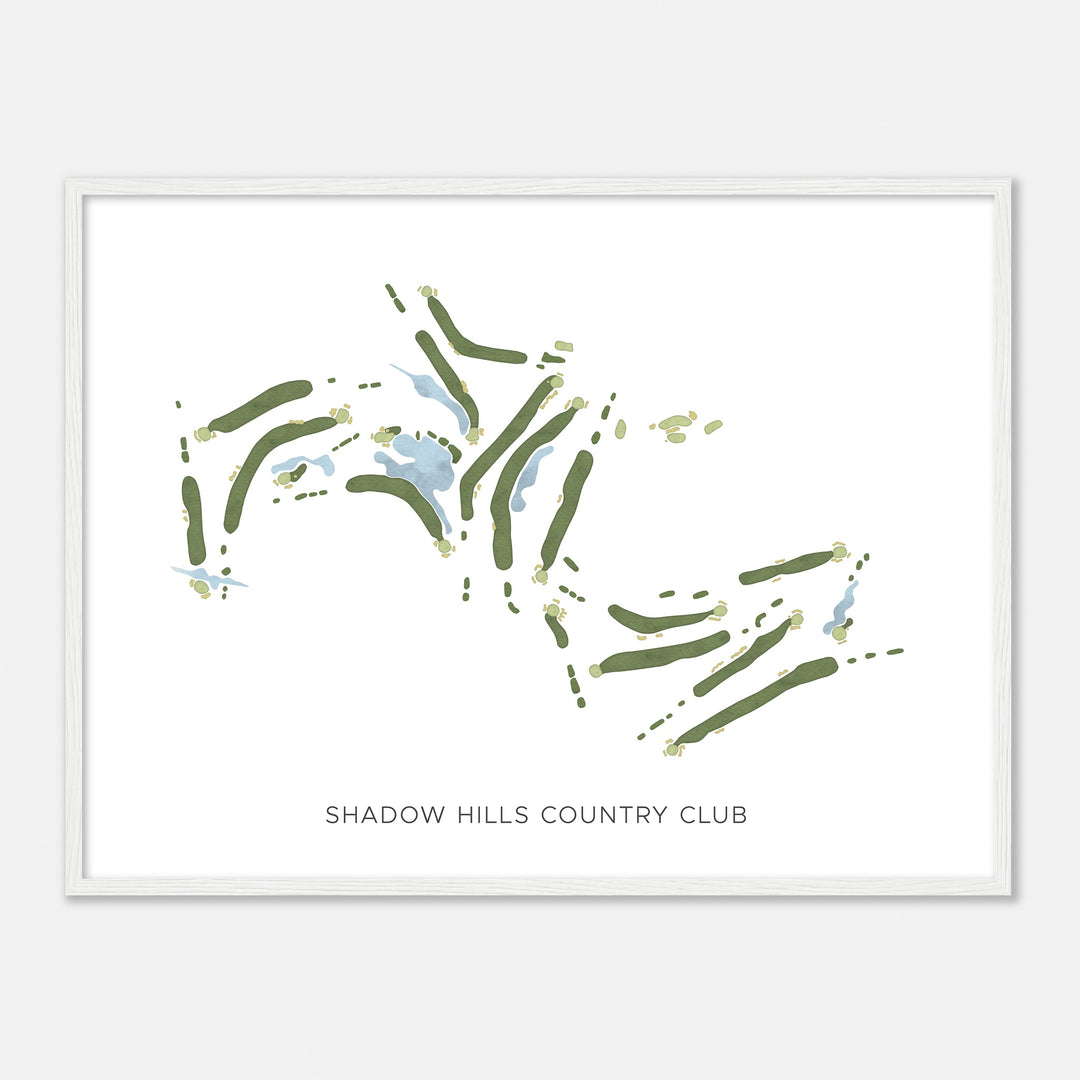 Print of Shadow Hills Country Club Modern Map