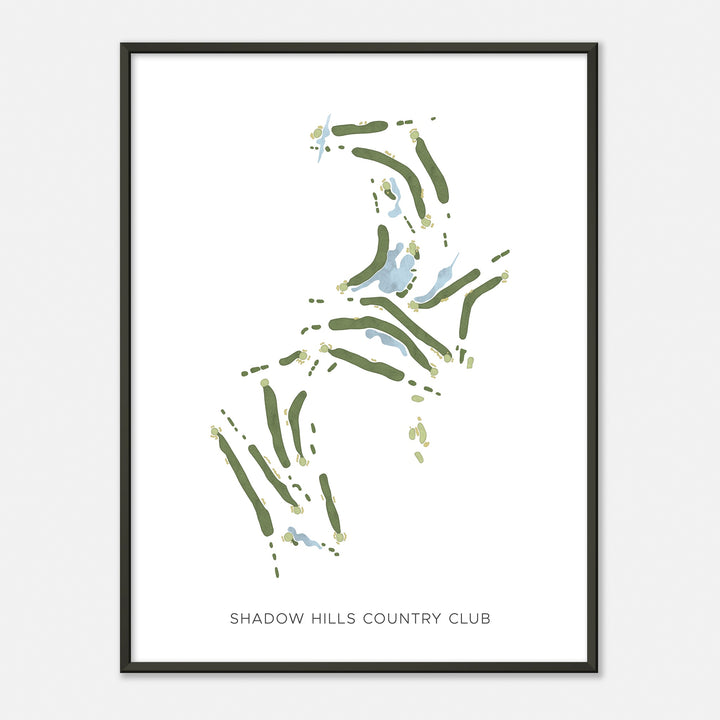 Print of Shadow Hills Country Club Modern Map
