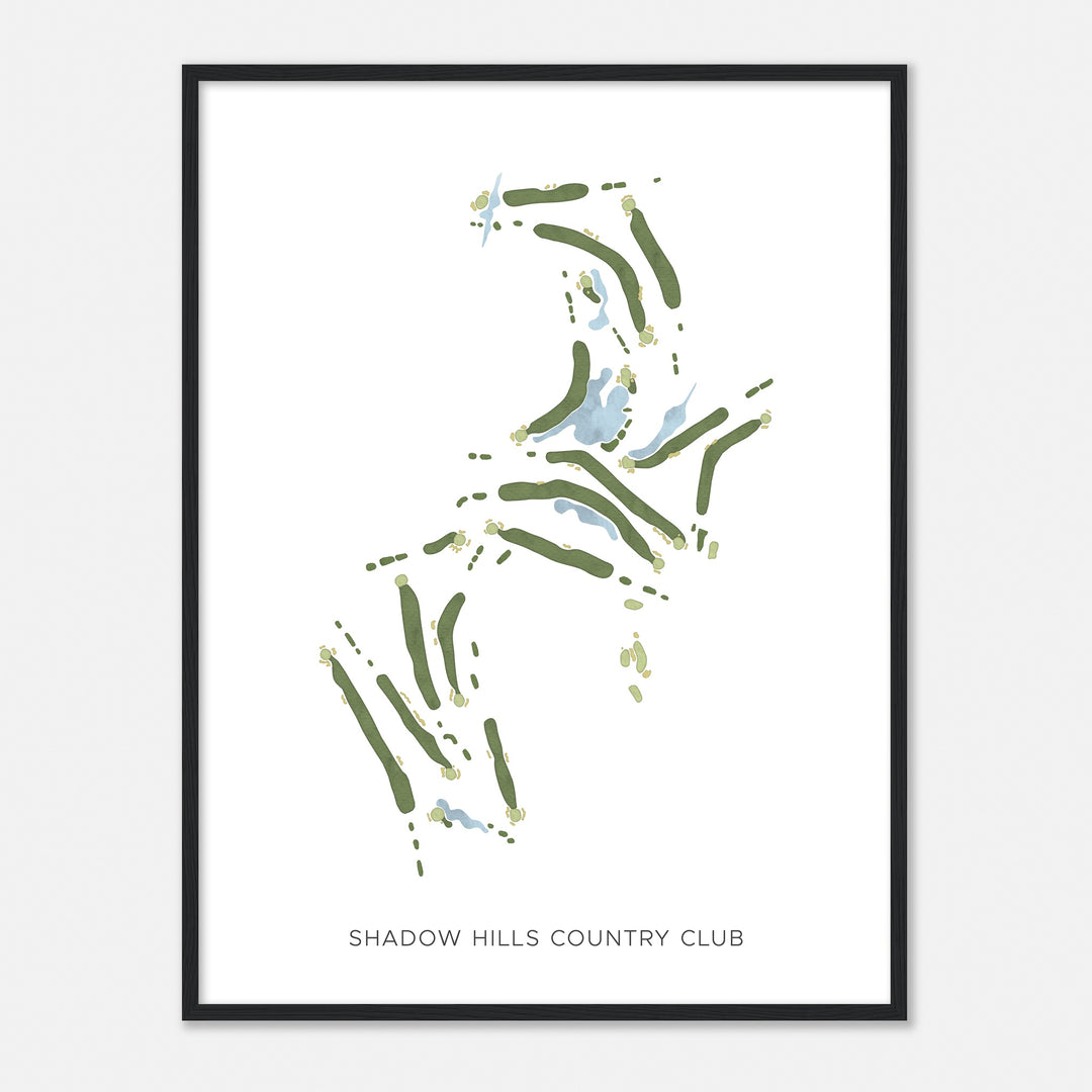 Print of Shadow Hills Country Club Modern Map