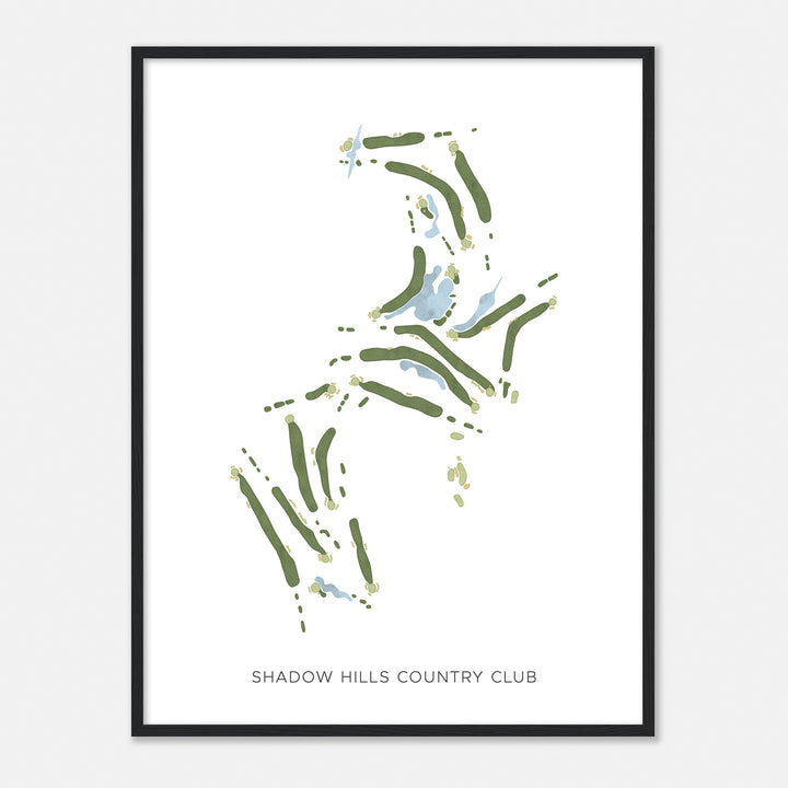 Print of Shadow Hills Country Club Modern Map