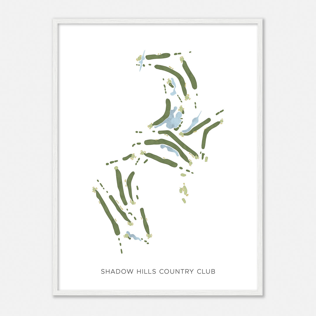 Print of Shadow Hills Country Club Modern Map