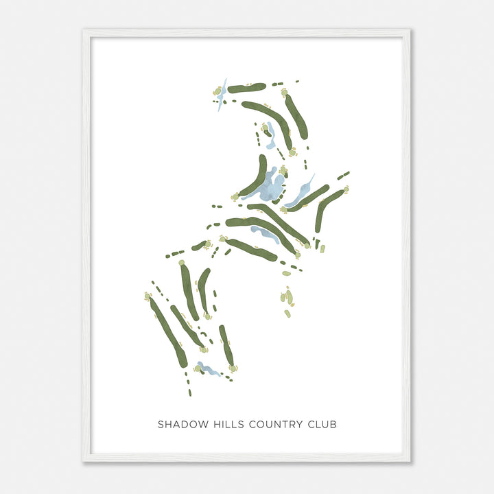 Print of Shadow Hills Country Club Modern Map
