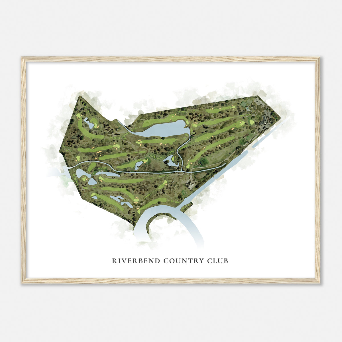 Print of Riverbend Country Club Classic Map