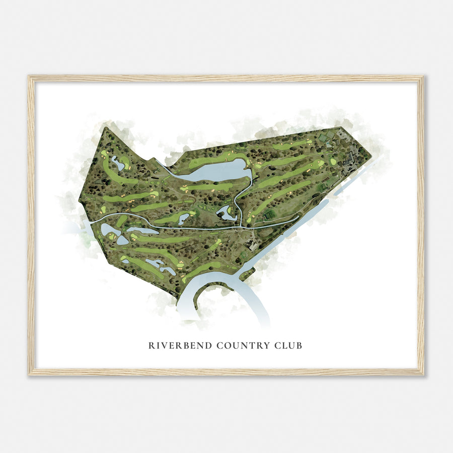 Print of Riverbend Country Club Classic Map